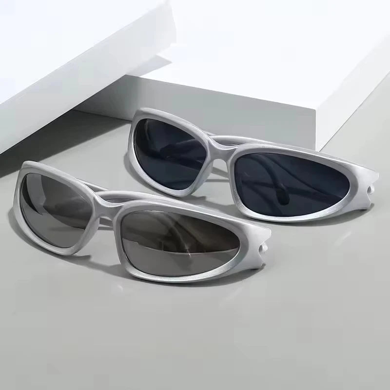2/3Pcs Fashionable Men and Women Sunglasses High-End Y2K Square Bicycle Glasses Resistant Sunglasses Outdoor Hiking UV400