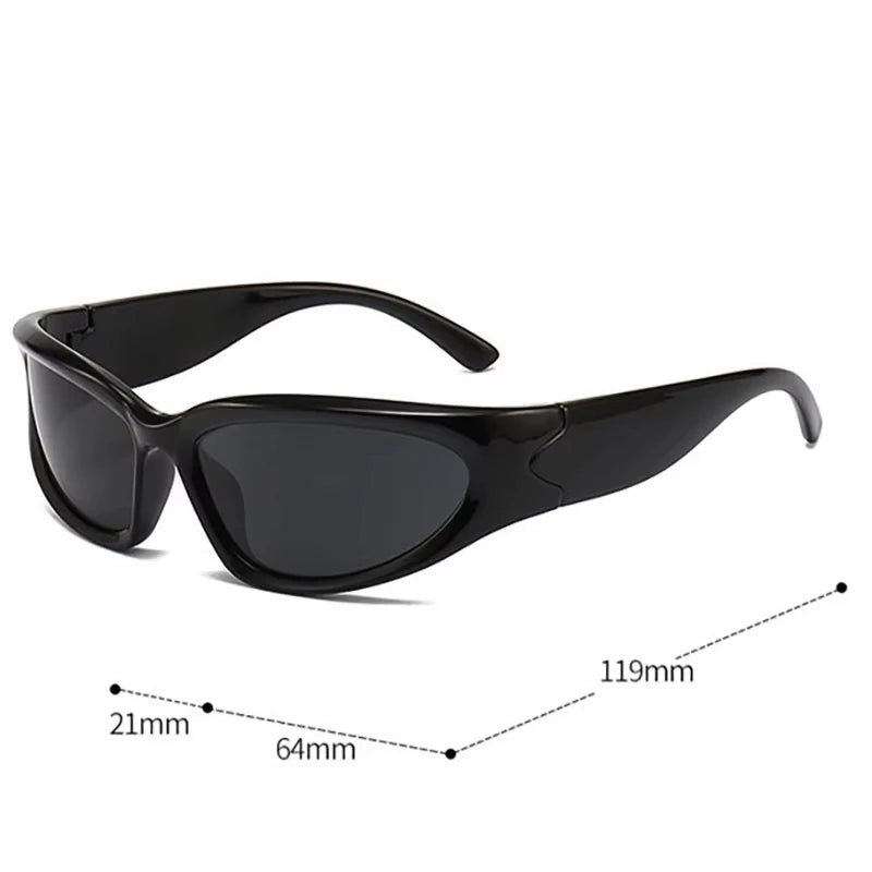 2/3Pcs Fashionable Men and Women Sunglasses High-End Y2K Square Bicycle Glasses Resistant Sunglasses Outdoor Hiking UV400
